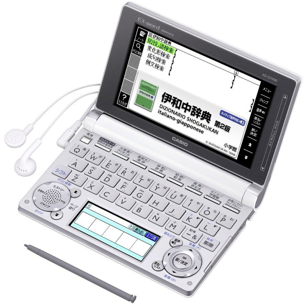 CASIO EX-word XD-D7400 Elektronische Wörterbücher Japanisch Englisch Deutsch Italienisch