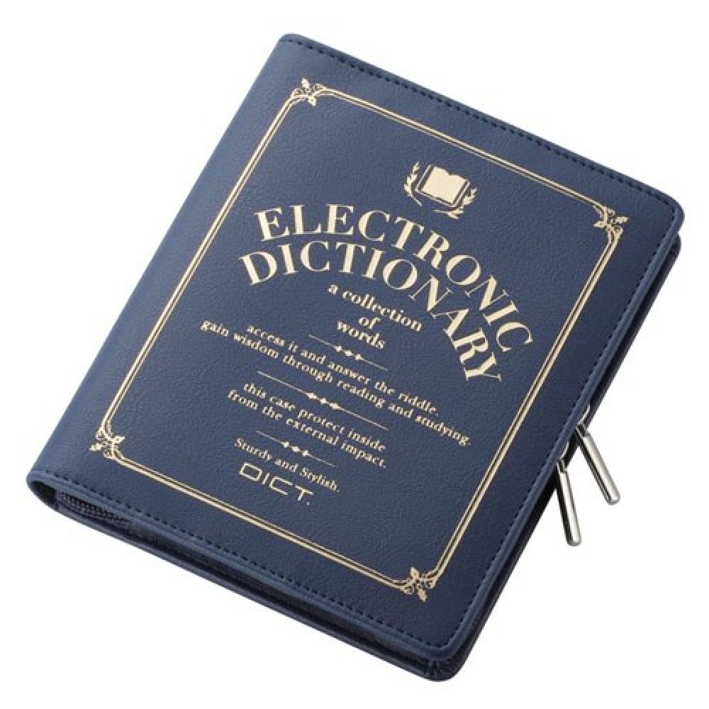 ELECOM DJC-021BU Hülle halb hart für Elektronische Wörterbücher Japanisch